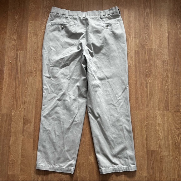 Savane cream straight leg Chinos for Men made w 100% high quality cotton - Picture 3 of 3